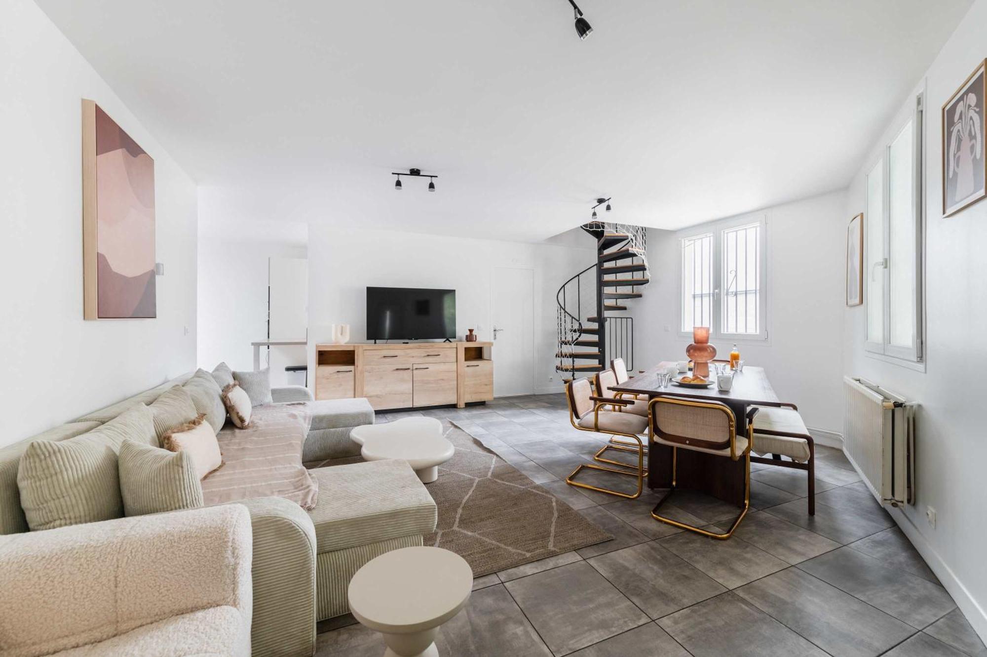 Villa Romainville Paris Pour 8 Personnes - Flat-Guest エクステリア 写真